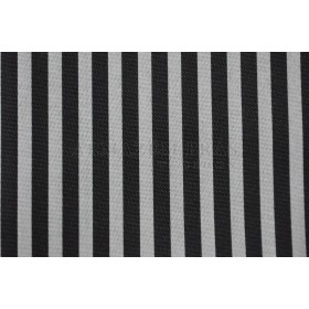 SINTETICO LISTRADO PRETO/BRANCO - METRO