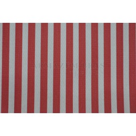 SINTETICO LISTRADO VERMELHO/BRANCO - METRO